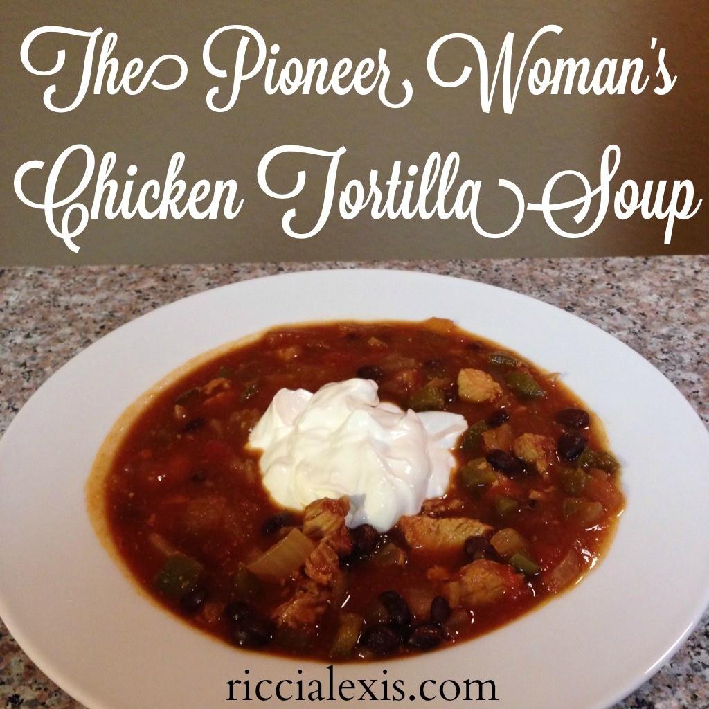 The Pioneer Woman's Chicken Tortilla Soup   ricci alexis