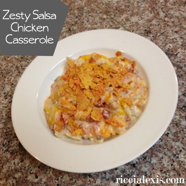 zesty salsa chicken casserole