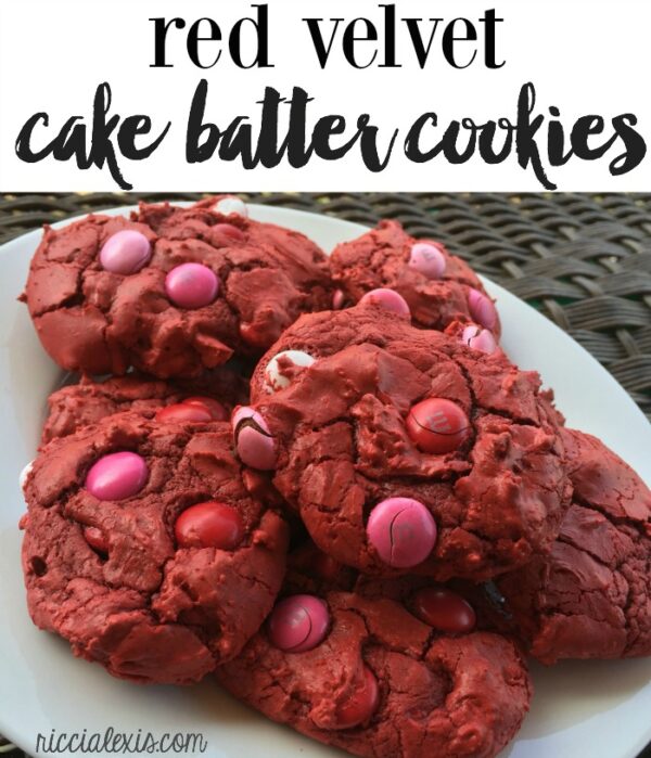 Red Velvet Cake Batter Cookies {recipe} ricci alexis