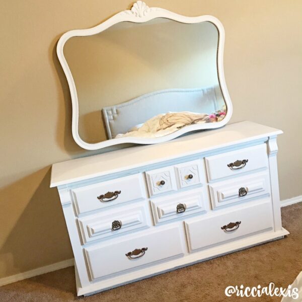 Dresser & Mirror Makeover ft Maison Blanche Paint ricci alexis