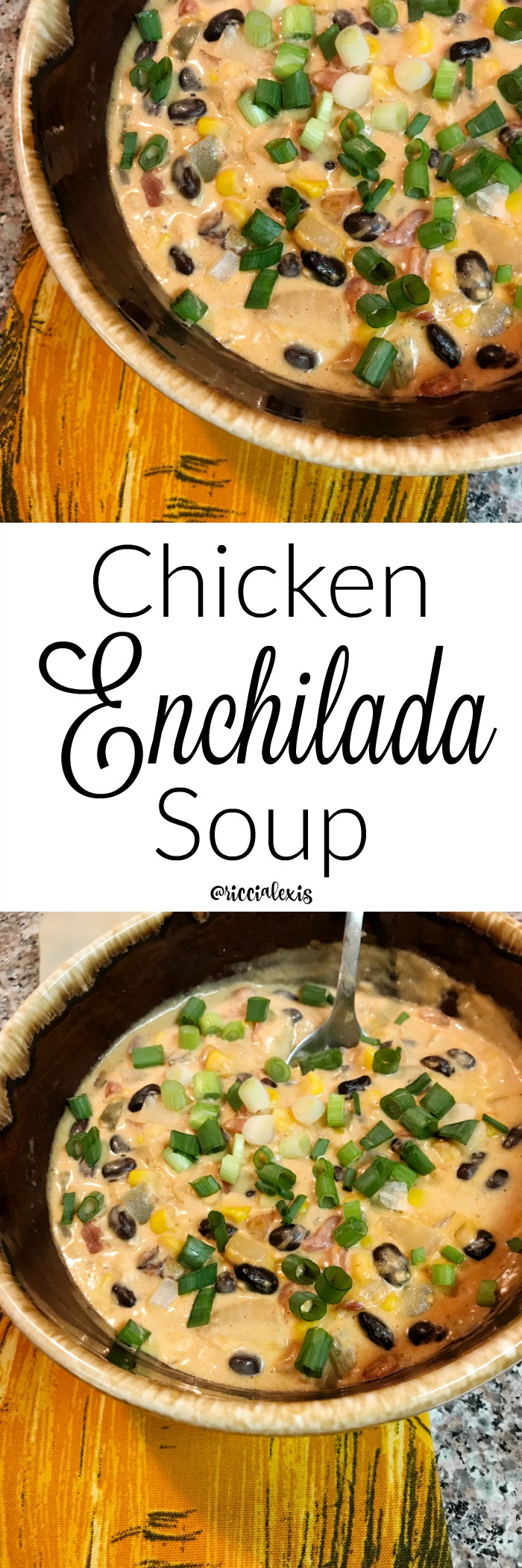Chicken Enchilada Soup {recipe}