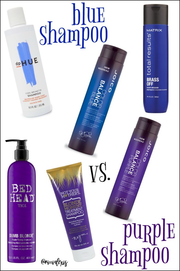Blue vs. Purple Shampoo